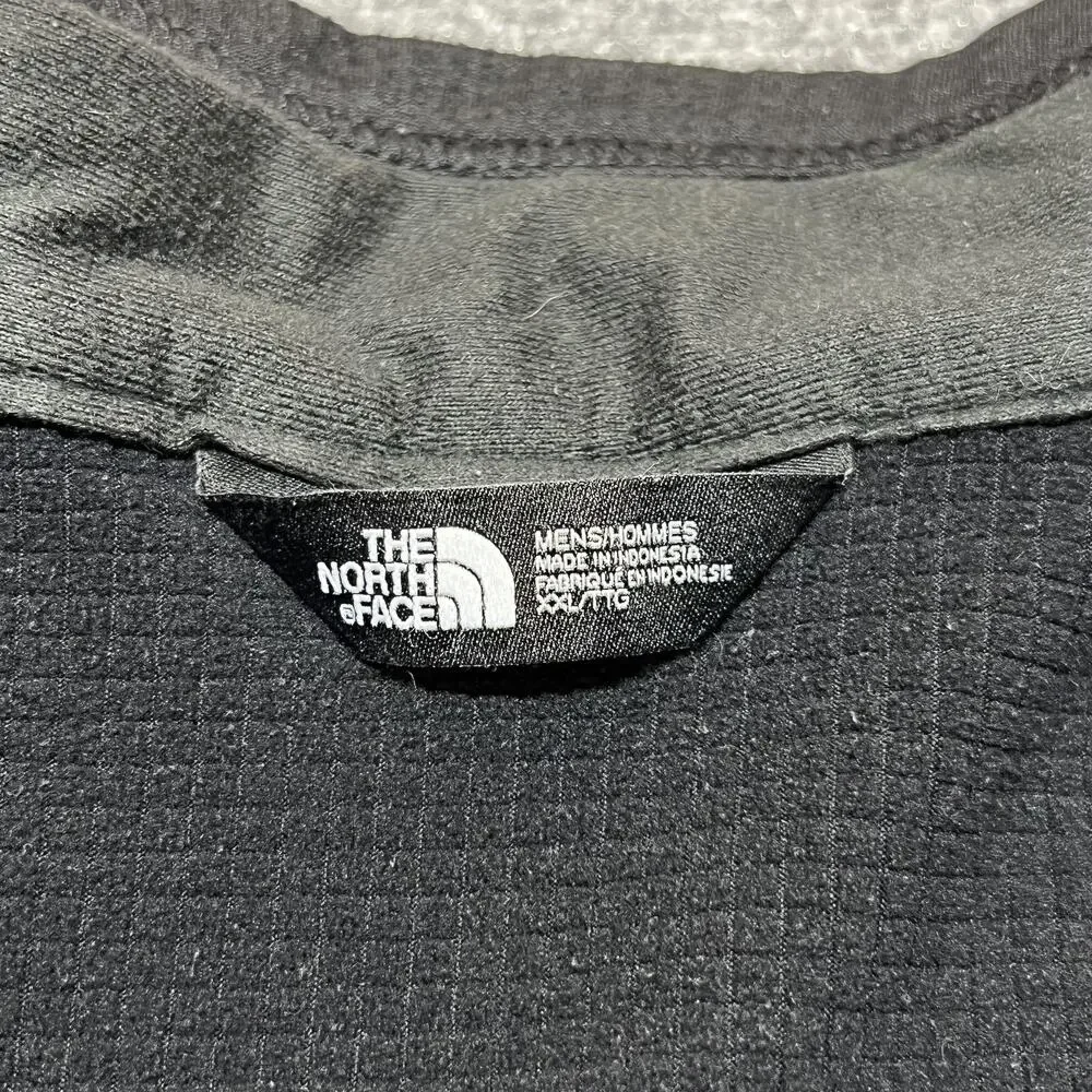 The North Face Jacket Mens 2XL Black Softshell Full Zip Microgrid